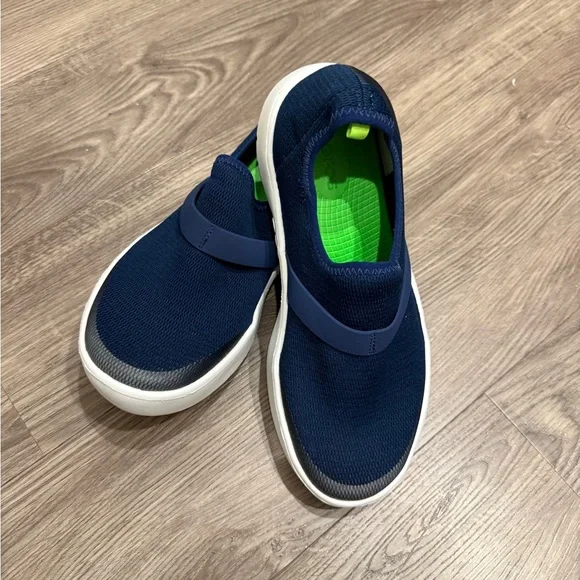 OOFOS Oomg Low Mesh White / Navy US Women’s 10 - Picture 3 of 8